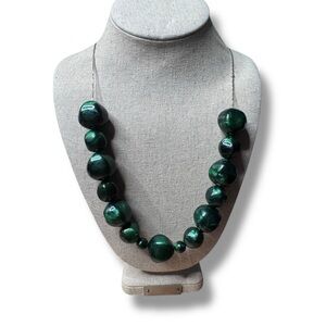 Elegant Green Beaded Necklace